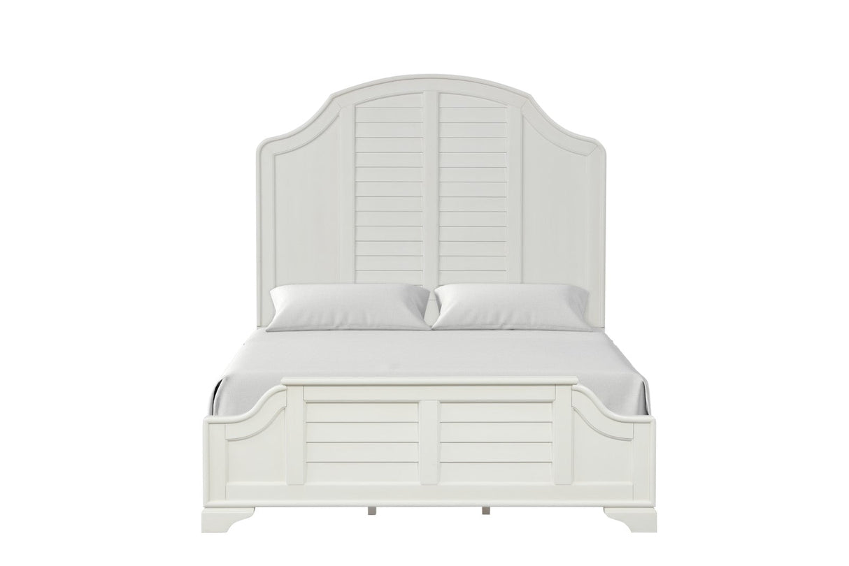 Whitehaven Antique White King Bed by Furniture of America at Eve Furniture