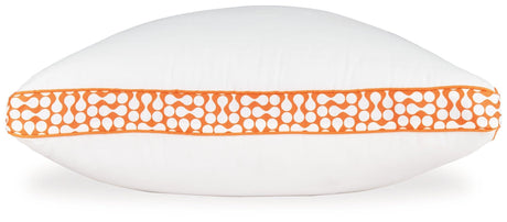 White/Orange 3-in-1 Pillow by Ashley at Eve Furniture
