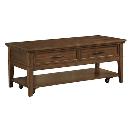 Whitley Walnut Cocktail Table by Homelegance at Eve Furniture