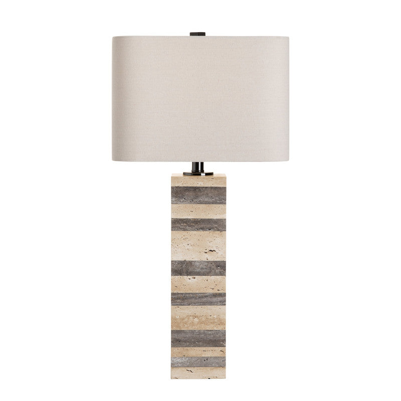 Whitlow Oatmeal/Tan Table Lamp by Crestview at Eve Furniture