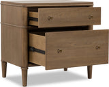 Whitmore Claystone 2-Drawer Nightstand by Modus Furniture at Eve Furniture
