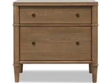Whitmore Claystone 2-Drawer Nightstand by Modus Furniture at Eve Furniture