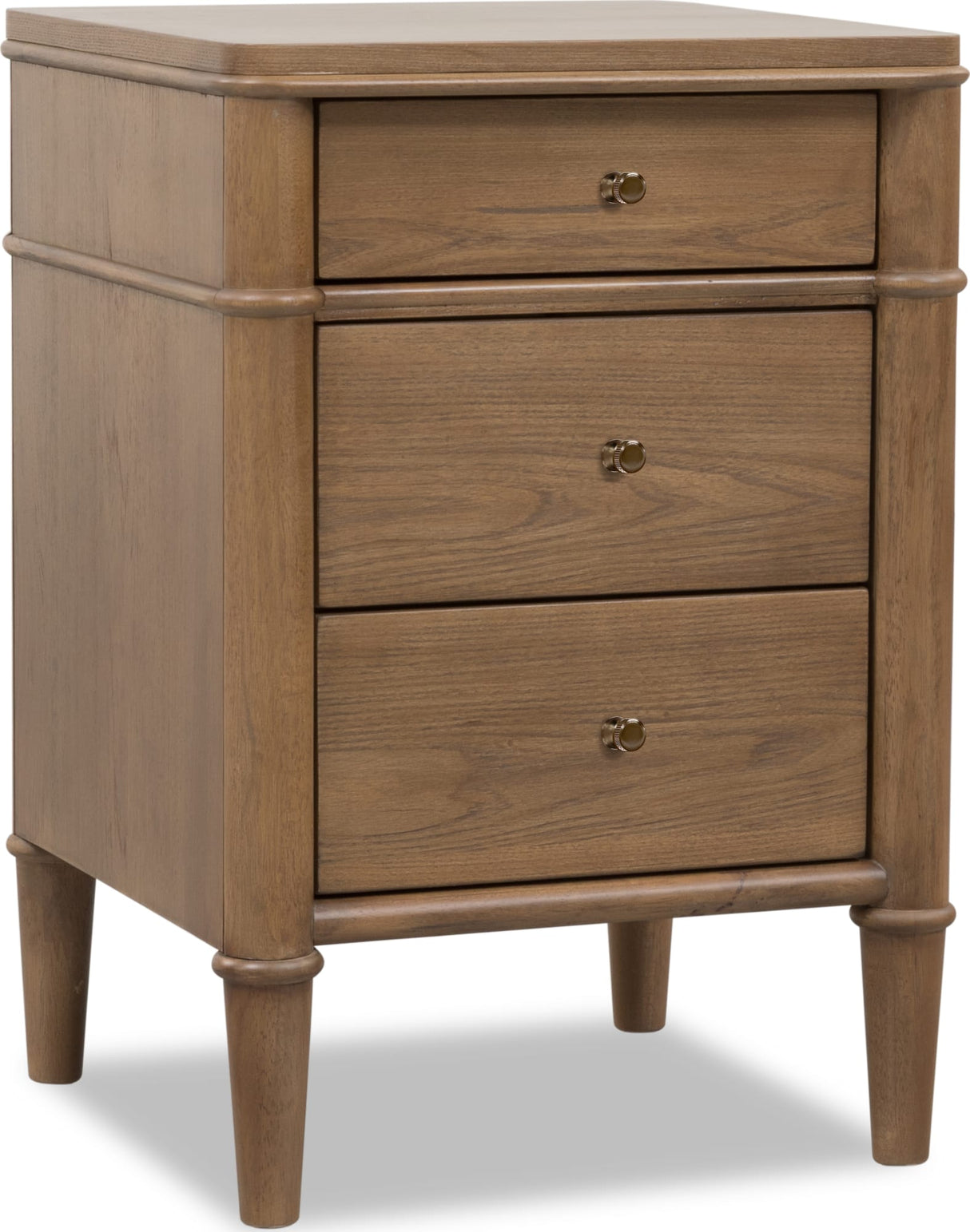 Whitmore Claystone 3-Drawer Nightstand by Modus Furniture at Eve Furniture