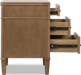 Whitmore Claystone 3-Drawer Nightstand by Modus Furniture at Eve Furniture