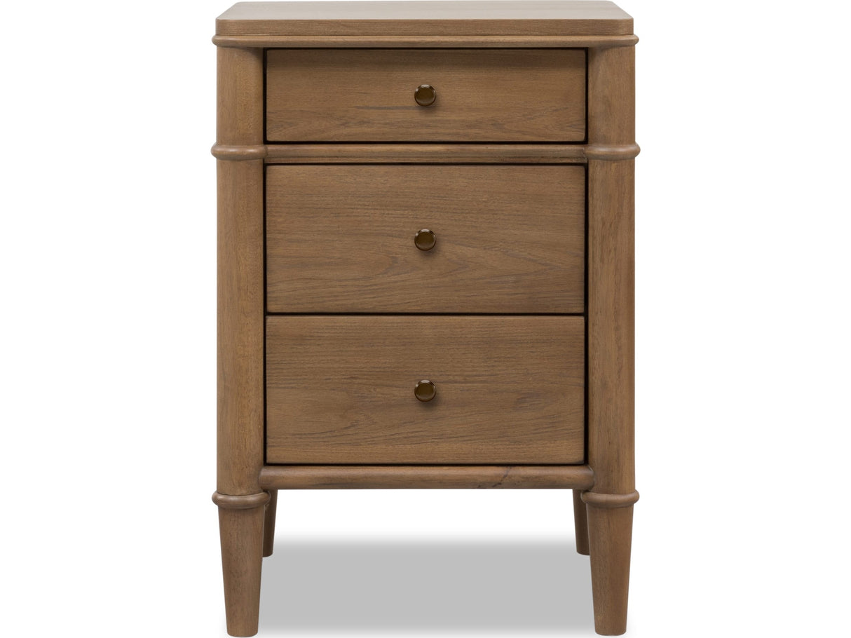 Whitmore Claystone 3-Drawer Nightstand by Modus Furniture at Eve Furniture