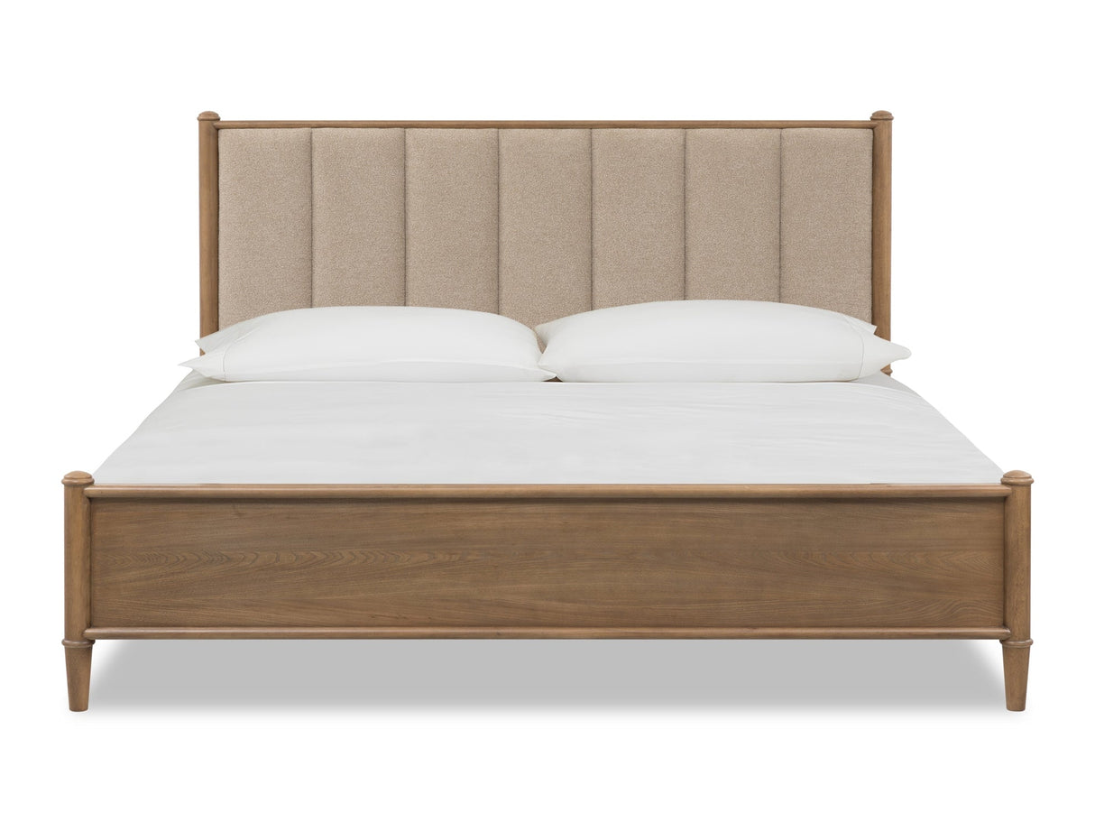 Whitmore Claystone King Upholstered Bed by Modus Furniture at Eve Furniture