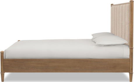Whitmore Claystone Queen Upholstered Bed by Modus Furniture at Eve Furniture