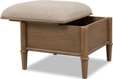 Whitmore Claystone Storage Ottoman by Modus Furniture at Eve Furniture