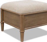 Whitmore Claystone Storage Ottoman by Modus Furniture at Eve Furniture