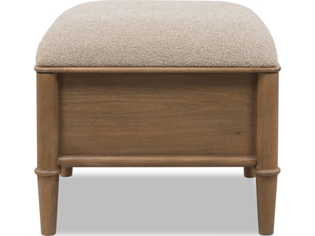 Whitmore Claystone Storage Ottoman by Modus Furniture at Eve Furniture