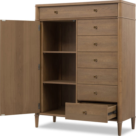 Whitmore Claystone Whitmore Drawer Chest w/ Jewelry Storage by Modus Furniture at Eve Furniture