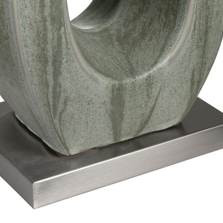 Whitmore Green/Nickel Table Lamp (Set of 2) by Crestview at Eve Furniture