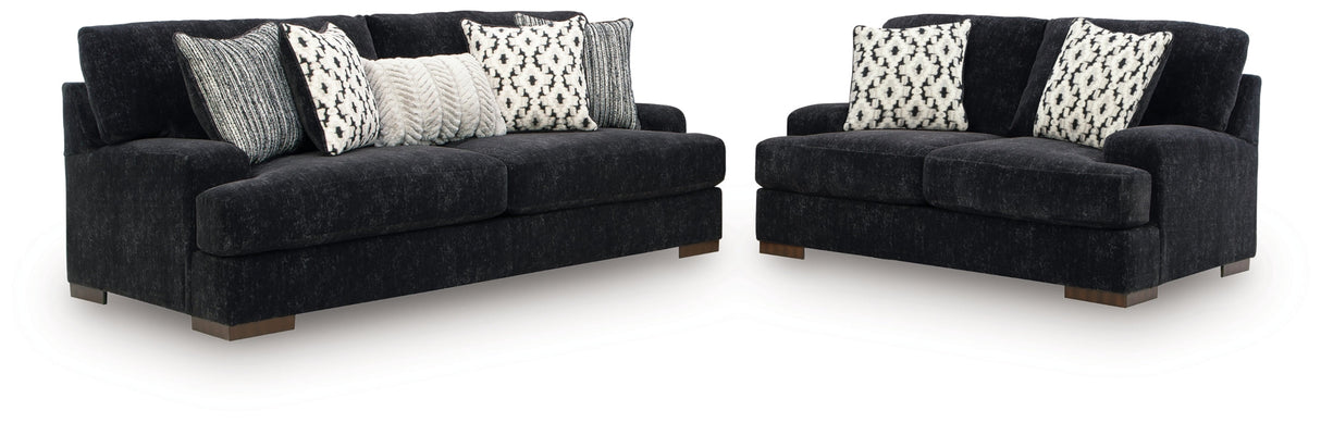 Whitmore Manor Black Pearl Living Room Set by Ashley at Eve Furniture