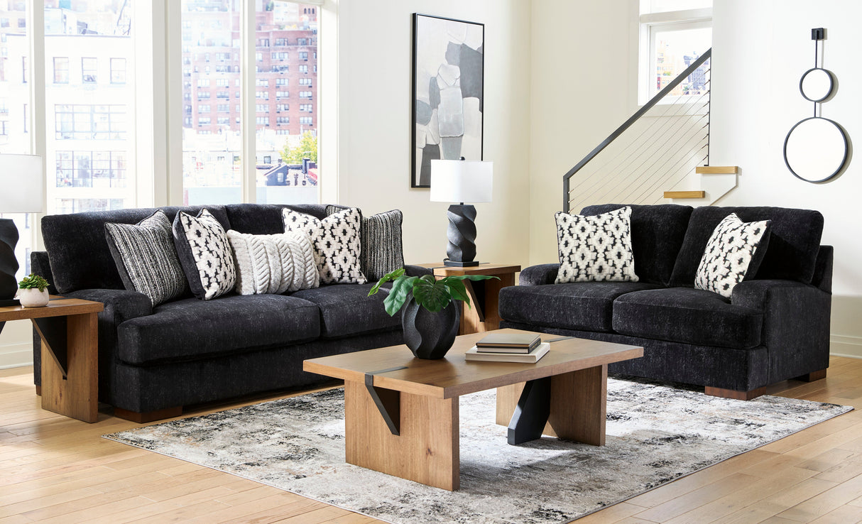 Whitmore Manor Black Pearl Living Room Set by Ashley at Eve Furniture