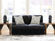 Whitmore Manor Black Pearl Loveseat by Ashley at Eve Furniture