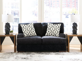 Whitmore Manor Black Pearl Loveseat by Ashley at Eve Furniture