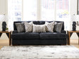 Whitmore Manor Black Pearl Sofa by Ashley at Eve Furniture