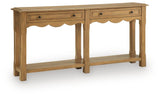 Whitmund Light Brown Console Sofa Table by Ashley at Eve Furniture