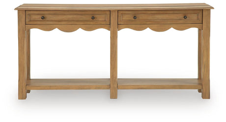 Whitmund Light Brown Console Sofa Table by Ashley at Eve Furniture