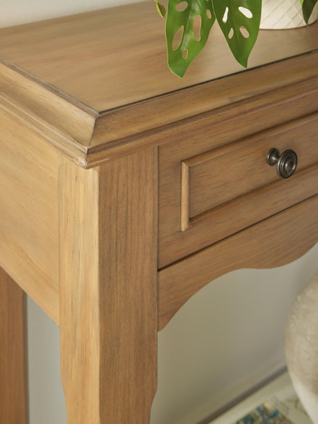 Whitmund Light Brown Console Sofa Table by Ashley at Eve Furniture
