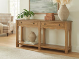 Whitmund Light Brown Console Sofa Table by Ashley at Eve Furniture