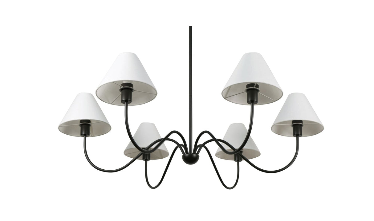 Whitney Chandelier Blackened Bronze by Moe's Home at Eve Furniture