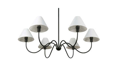 Whitney Chandelier Blackened Bronze by Moe's Home at Eve Furniture