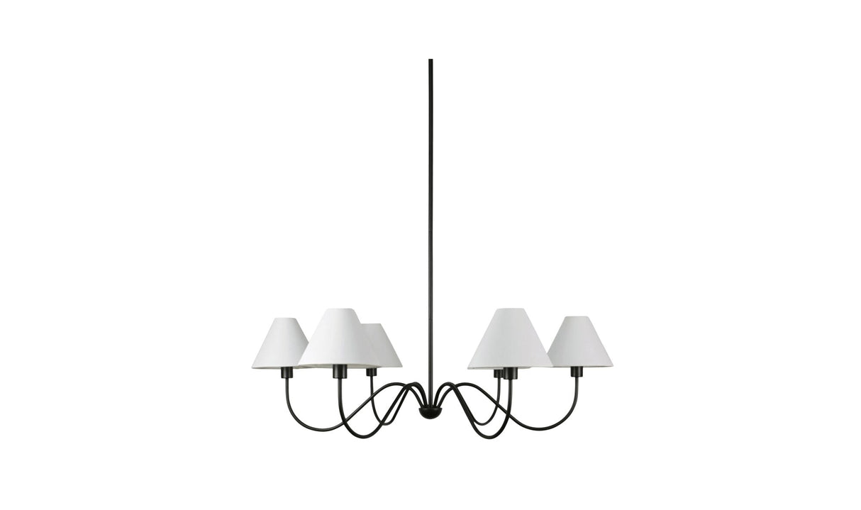 Whitney Chandelier Blackened Bronze by Moe's Home at Eve Furniture