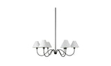 Whitney Chandelier Blackened Bronze by Moe's Home at Eve Furniture