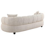 Whitney Pebble 2-Piece Contemporary Channel Tufted Woven Fabric Sofa Set by Coaster at Eve Furniture