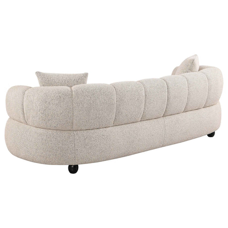 Whitney Pebble 2-Piece Contemporary Channel Tufted Woven Fabric Sofa Set by Coaster at Eve Furniture