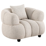 Whitney Pebble Channel Tufted Boucle Upholstered Living Room Set by Coaster at Eve Furniture