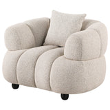 Whitney Pebble Channel Tufted Boucle Upholstered Living Room Set by Coaster at Eve Furniture