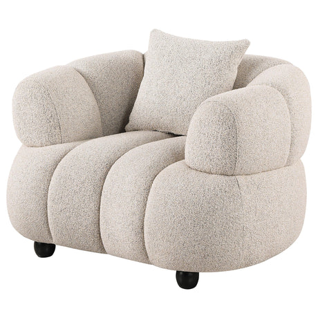 Whitney Pebble Channel Tufted Boucle Upholstered Living Room Set by Coaster at Eve Furniture