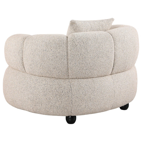 Whitney Pebble Channel Tufted Boucle Upholstered Living Room Set by Coaster at Eve Furniture
