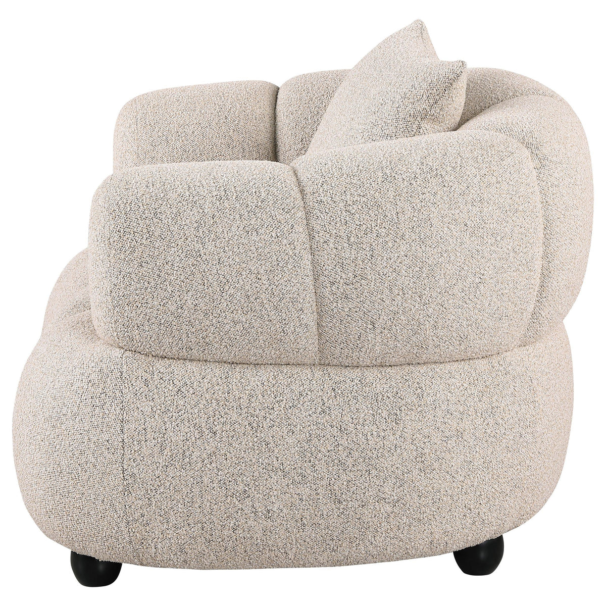 Whitney Pebble Channel Tufted Boucle Upholstered Living Room Set by Coaster at Eve Furniture