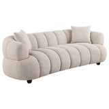 Whitney Pebble Channel Tufted Boucle Upholstered Living Room Set by Coaster at Eve Furniture