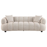 Whitney Pebble Channel Tufted Boucle Upholstered Living Room Set by Coaster at Eve Furniture