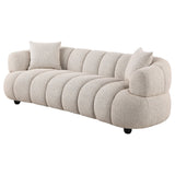 Whitney Pebble Channel Tufted Boucle Upholstered Living Room Set by Coaster at Eve Furniture