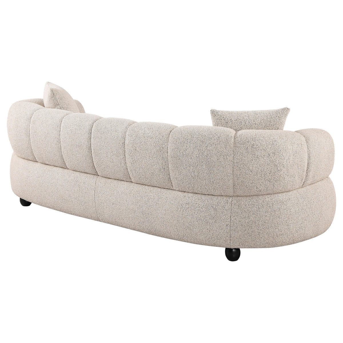Whitney Pebble Channel Tufted Boucle Upholstered Living Room Set by Coaster at Eve Furniture