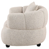 Whitney Pebble Contemporary Channel Tufted Woven Fabric Upholstered Accent Chair by Coaster at Eve Furniture