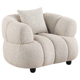 Whitney Pebble Contemporary Channel Tufted Woven Fabric Upholstered Sofa Set by Coaster at Eve Furniture