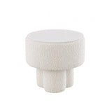 Whittier Cloud White Ottoman by Furniture of America at Eve Furniture