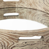 Whittier Small 20L x 20W Brown Wooden Mirrored Base Tray by Mercana at Eve Furniture