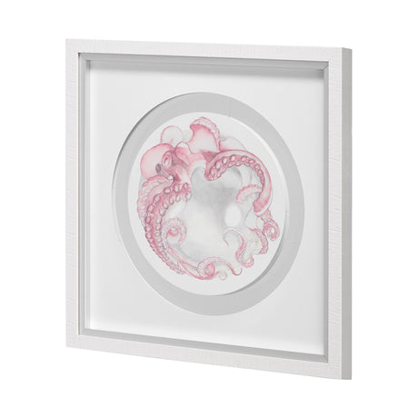 Who Stole My Precious I Pink by Fiona H Hand Embellished Textured Framed Print Matted under Glass by Mercana at Eve Furniture