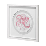 Who Stole My Precious II Pink by Fiona H Hand Embellished Textured Framed Print Matted under Glass by Mercana at Eve Furniture