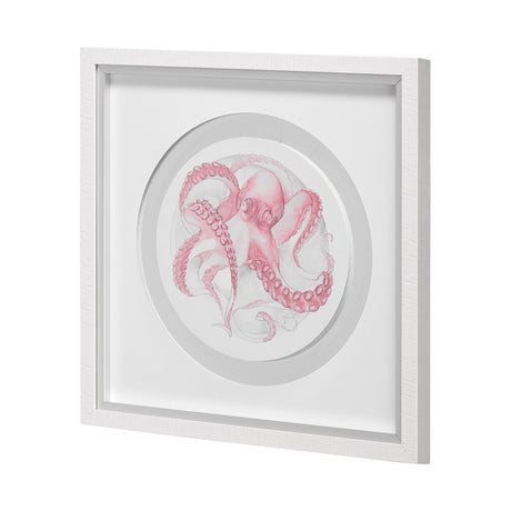 Who Stole My Precious II Pink by Fiona H Hand Embellished Textured Framed Print Matted under Glass by Mercana at Eve Furniture