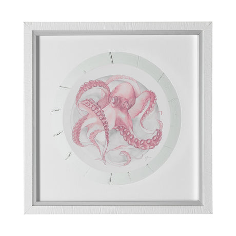 Who Stole My Precious II Pink by Fiona H Hand Embellished Textured Framed Print Matted under Glass by Mercana at Eve Furniture