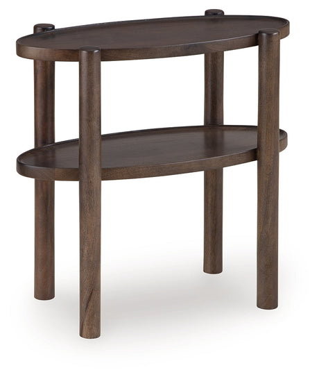 Wiattbury Gray Brown Accent Table by Ashley at Eve Furniture