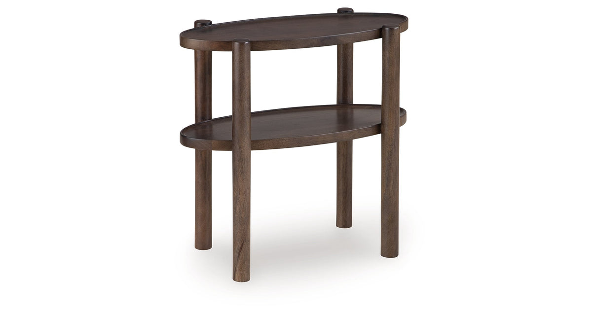 Wiattbury Gray Brown Accent Table by Ashley at Eve Furniture